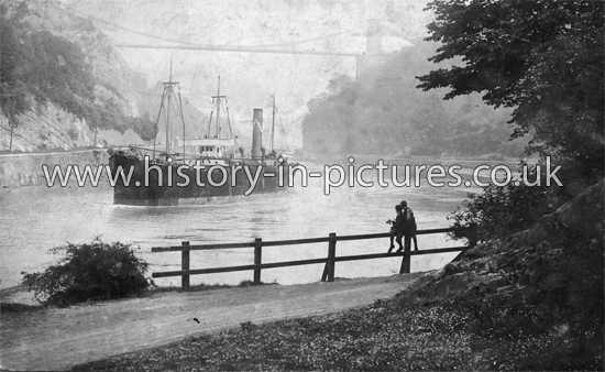 S.S.Faithful on the River Avon, Clifton, Bristol. c. 1912